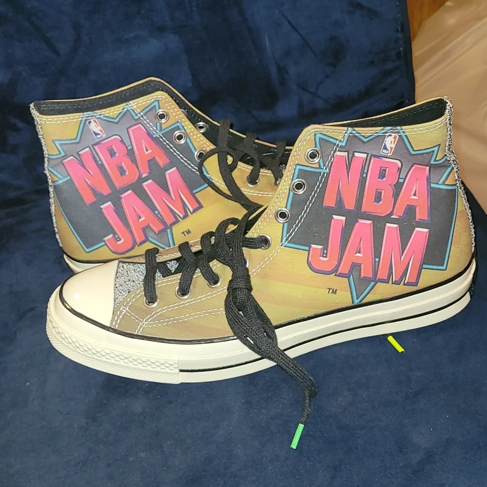 New Converse Chuck Taylor Allstars NBA JAM sizes 7mn=9wmn,10mn=12 wmn,11mn=13wmn - Picture 3 of 6